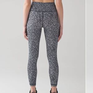 LULULEMON | Wunder Under High Rise 7/8 Leggings Daisy Dust Alpine Women’s Size 8